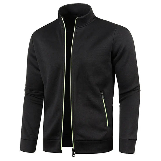 Oversized S-5XL Men Cardigan Sweatshirts Male Zip Up Solid Color Turtleneck Long Sleeve Slim Knitwear Coats BSD-ZW119 SHOPEZRA L.L.C.