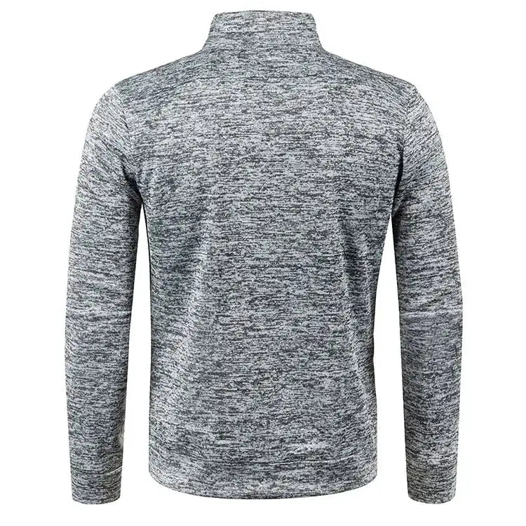 Oversized S-5XL Men Cardigan Sweatshirts Male Zip Up Solid Color Turtleneck Long Sleeve Slim Knitwear Coats BSD-ZW119 by Dropshipman