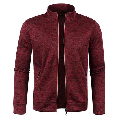 Oversized S-5XL Men Cardigan Sweatshirts Male Zip Up Solid Color Turtleneck Long Sleeve Slim Knitwear Coats BSD-ZW119 by Dropshipman