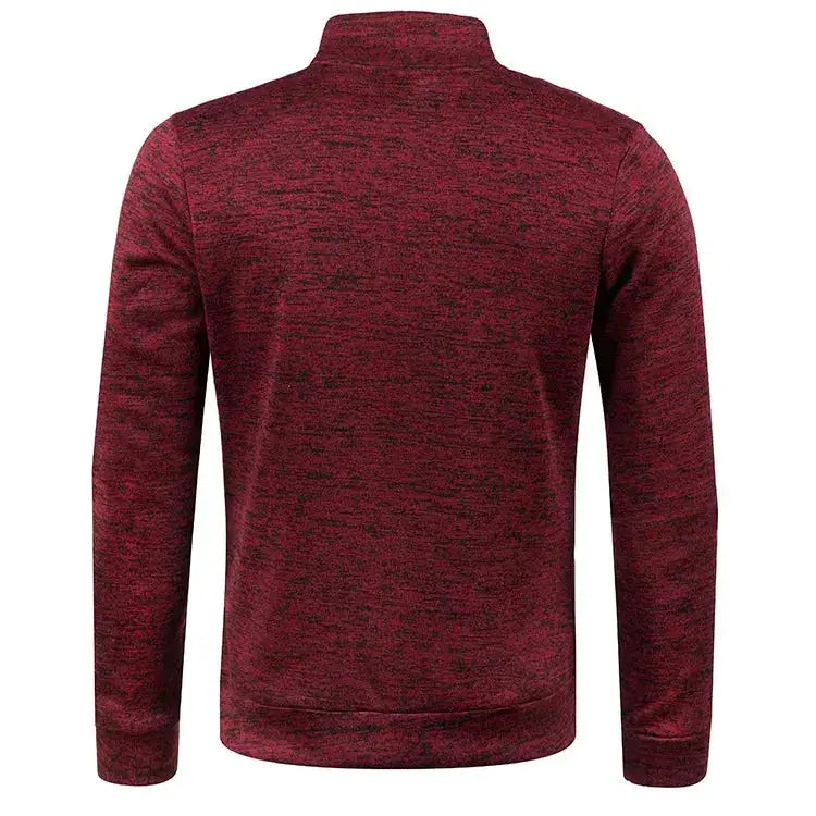 Oversized S-5XL Men Cardigan Sweatshirts Male Zip Up Solid Color Turtleneck Long Sleeve Slim Knitwear Coats BSD-ZW119 by Dropshipman
