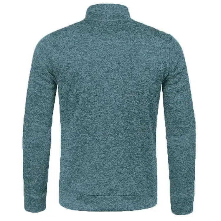Oversized S-5XL Men Cardigan Sweatshirts Male Zip Up Solid Color Turtleneck Long Sleeve Slim Knitwear Coats BSD-ZW119 by Dropshipman
