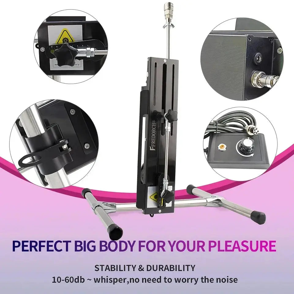 SHOPEZRA L.L.C. 120W automatic dildo machine with adjustable 3-15cm length, super silent, for adult couples and solo use.