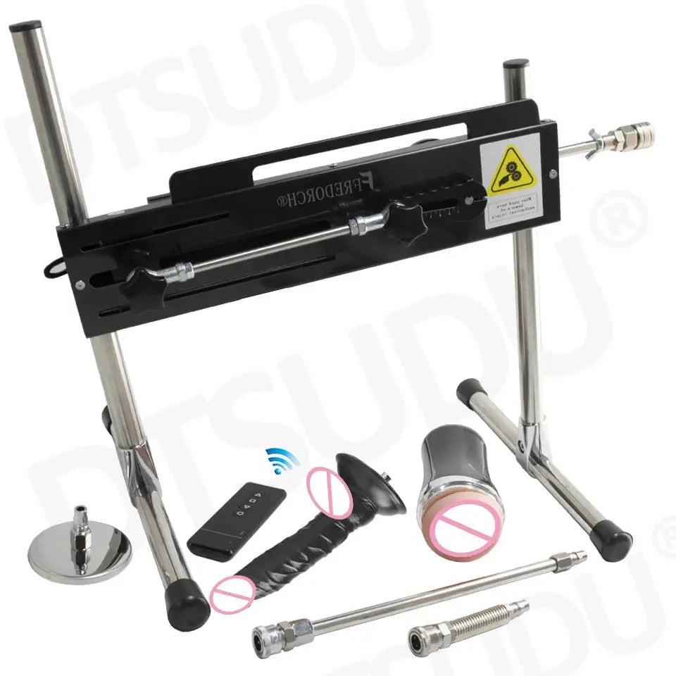 SHOPEZRA L.L.C. 120W automatic dildo machine with adjustable length, super silent operation, suitable for adult couples and solo use.
