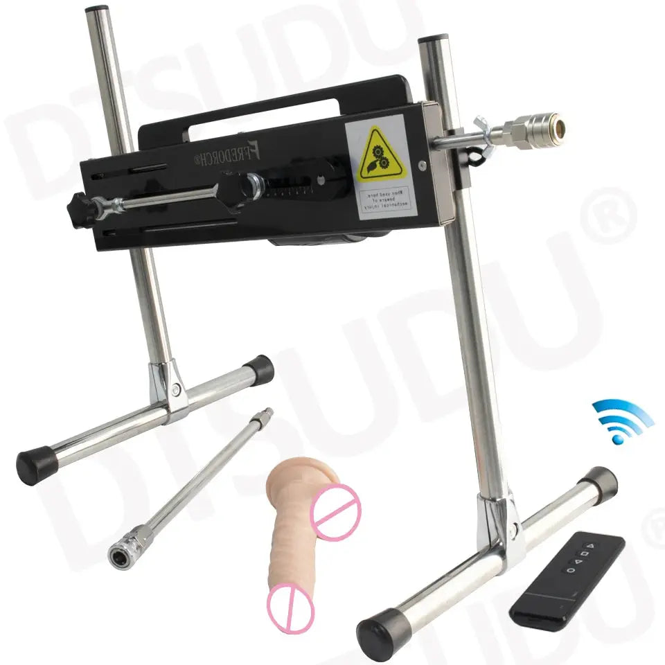 SHOPEZRA L.L.C. automatic dildo machine with adjustable length, silent operation, designed for adult couples and solo pleasure.