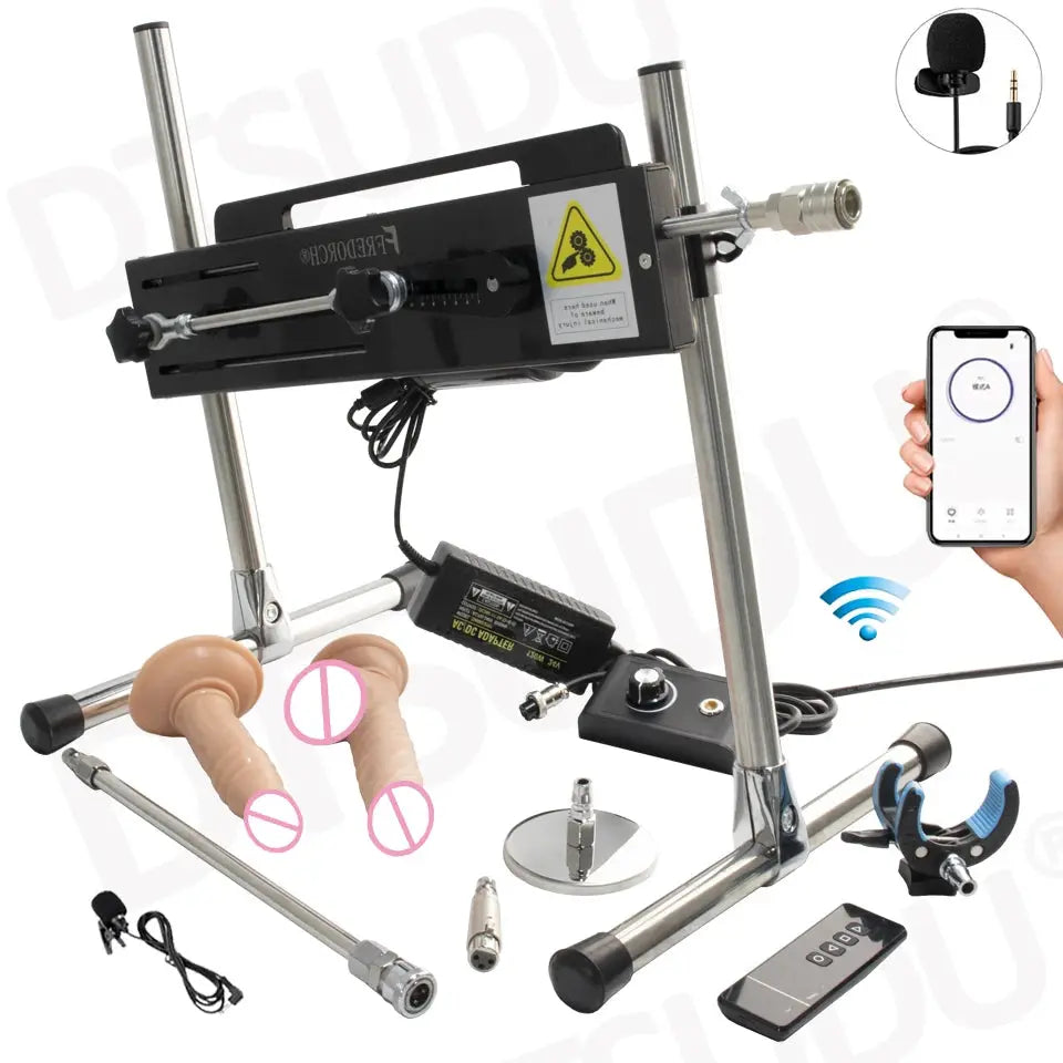SHOPEZRA L.L.C. 120W automatic dildo machine with adjustable length, super silent operation, for adult couples and solo use
