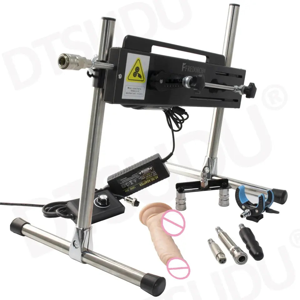 Shopezra L.L.C. 120W automatic dildo machine with adjustable size, super silent operation, designed for adult couples and solo use.