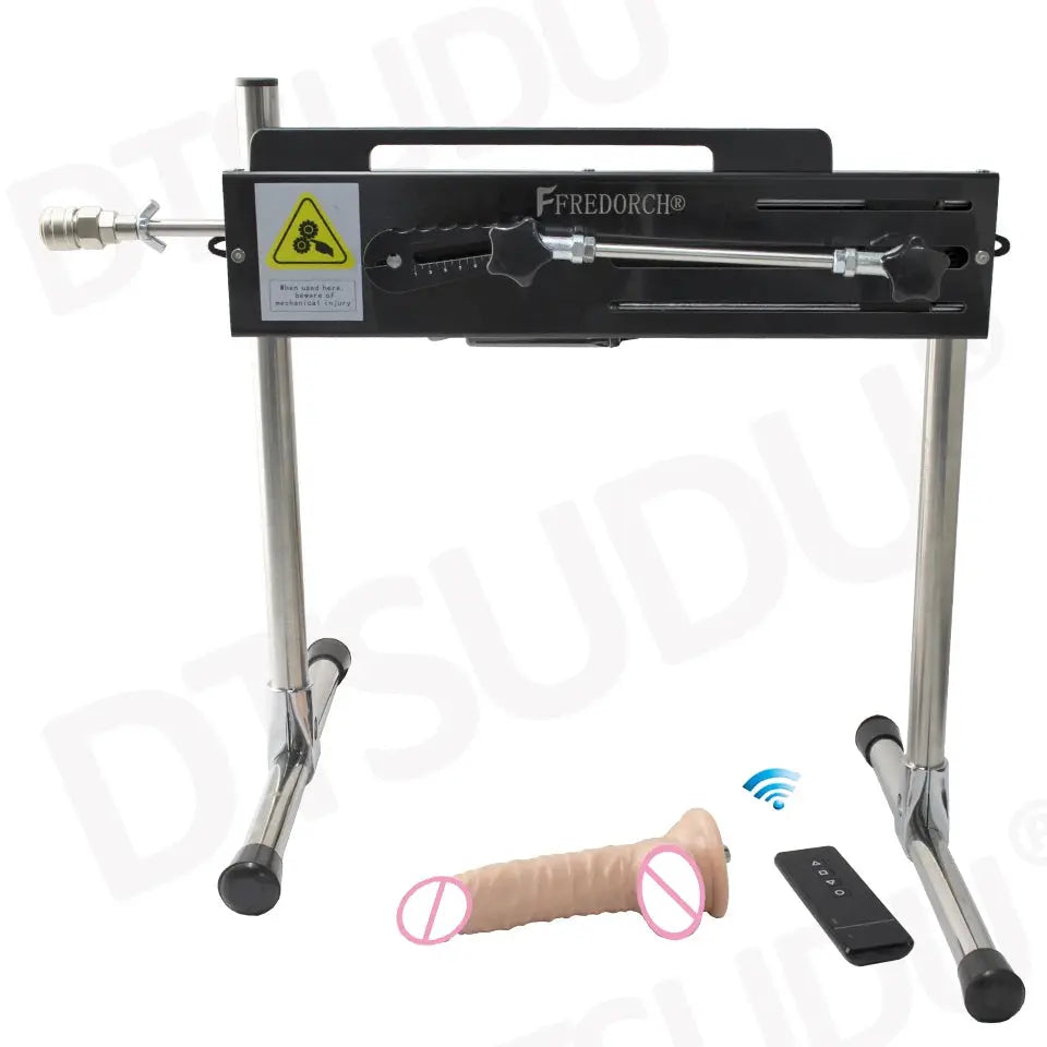 SHOPEZRA L.L.C. automatic dildo machine with adjustable size, silent operation, designed for adult male and female pleasure.