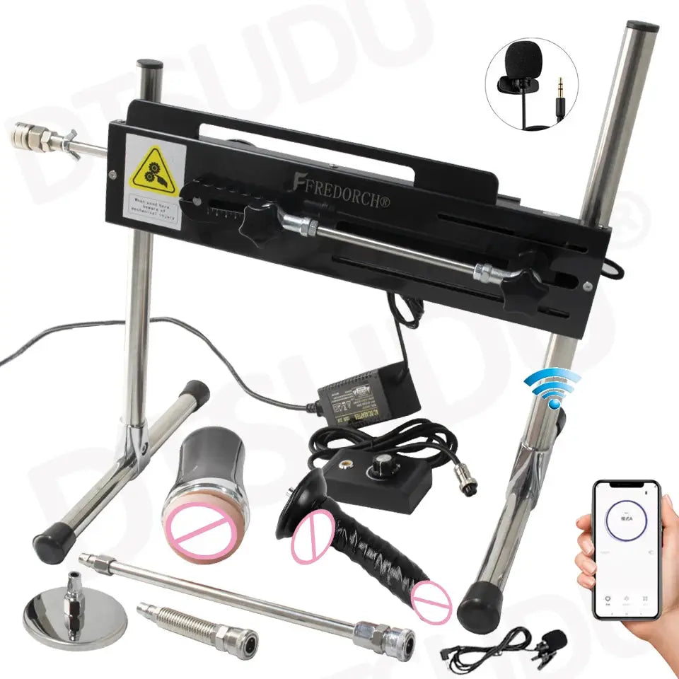 SHOPEZRA L.L.C. automatic dildo machine with adjustable size and super silent operation, designed for adult couples and masturbation.