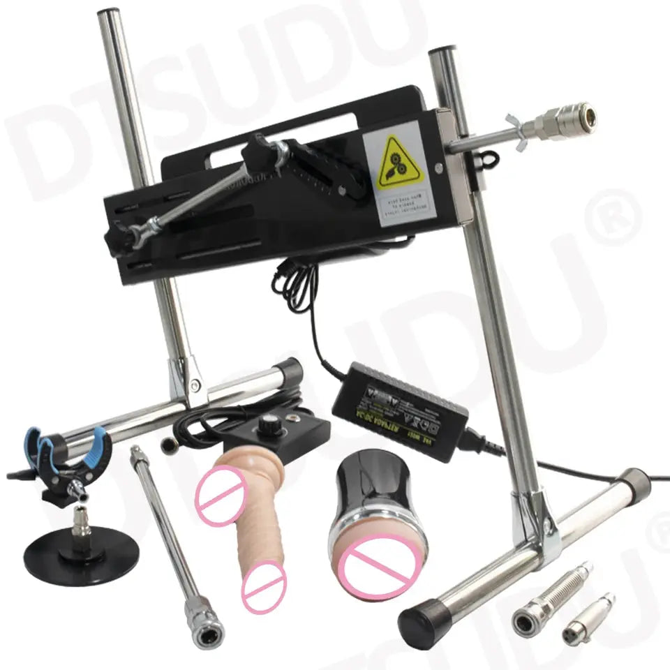 SHOPEZRA L.L.C. 120W automatic dildo machine with adjustable size, super silent operation, designed for adult couples and solo use.