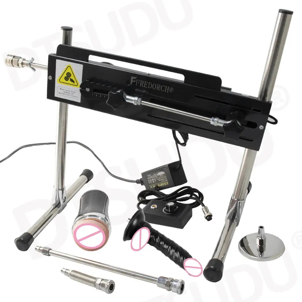 SHOPEZRA L.L.C. 120W automatic dildo machine with adjustable size, silent operation, designed for adult couples and solo play.