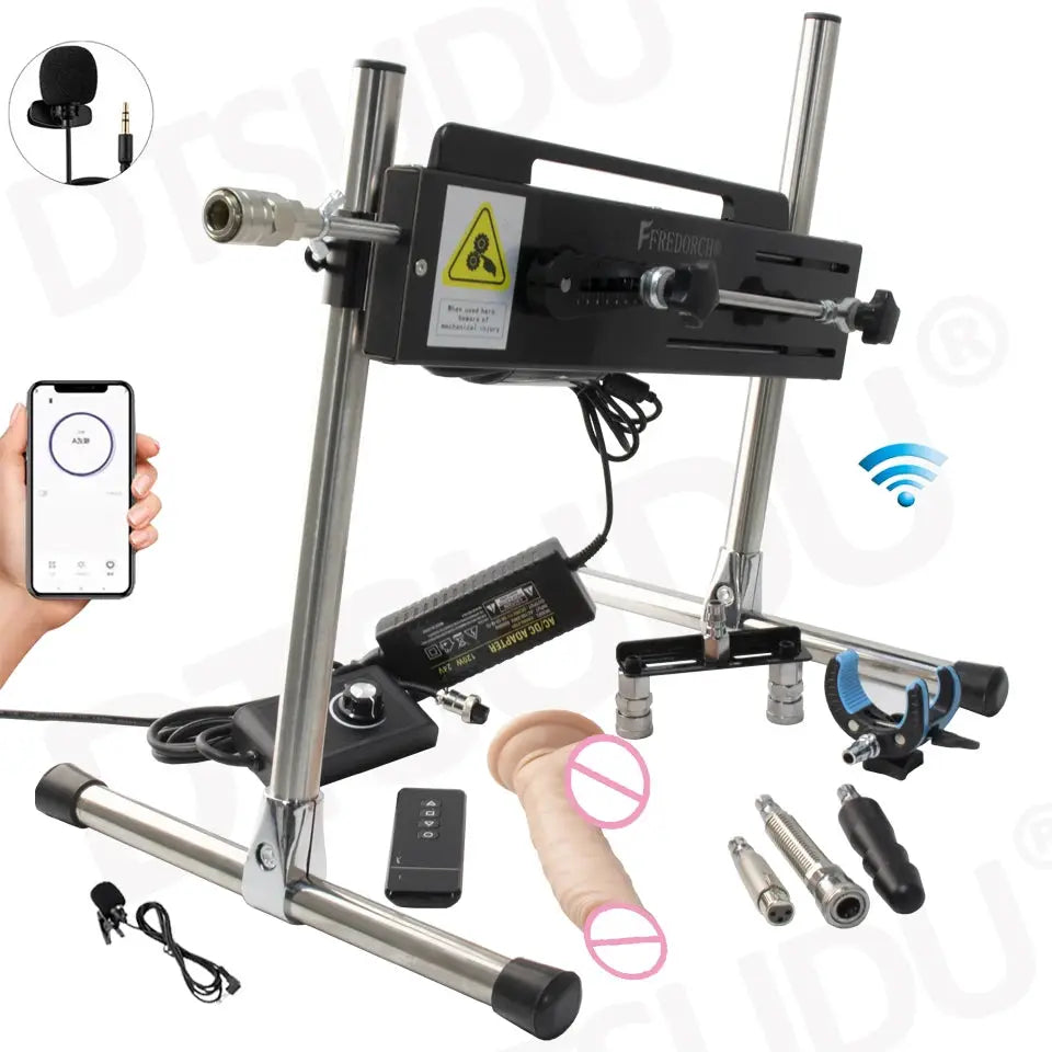 SHOPEZRA L.L.C. 120W automatic dildo machine with adjustable size, super silent operation, for adult couples and solo pleasure.