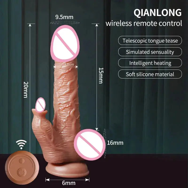 Realistic Dildo Telescopic Swing Heating Vibrator for Women Clitoris Vaginal G Spot Stimulation Massager Adult Pleasure Sex Toy by Dropshipman