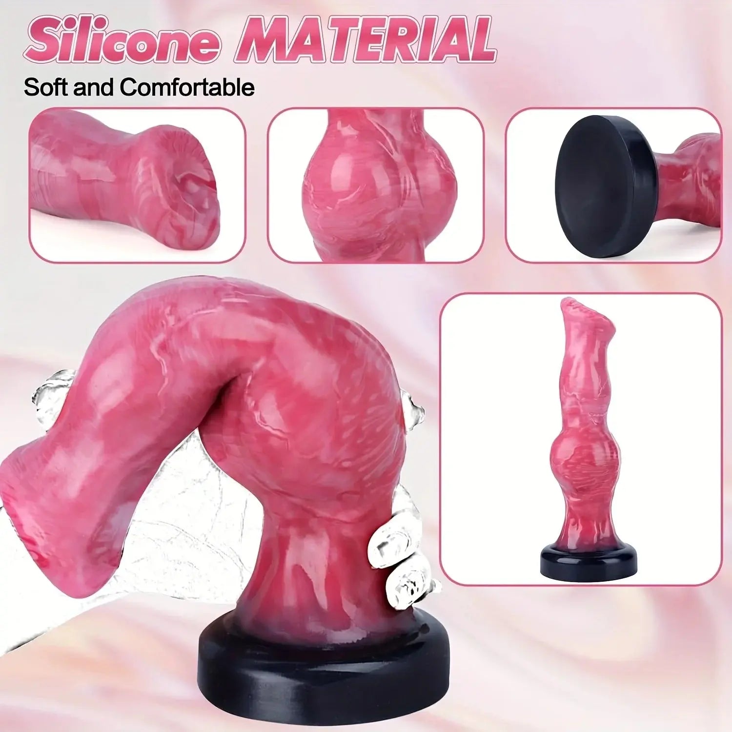 SHOPEZRA L.L.C. animal dog-shaped anal plug with G-spot stimulation and prostate massager for adult pleasure.