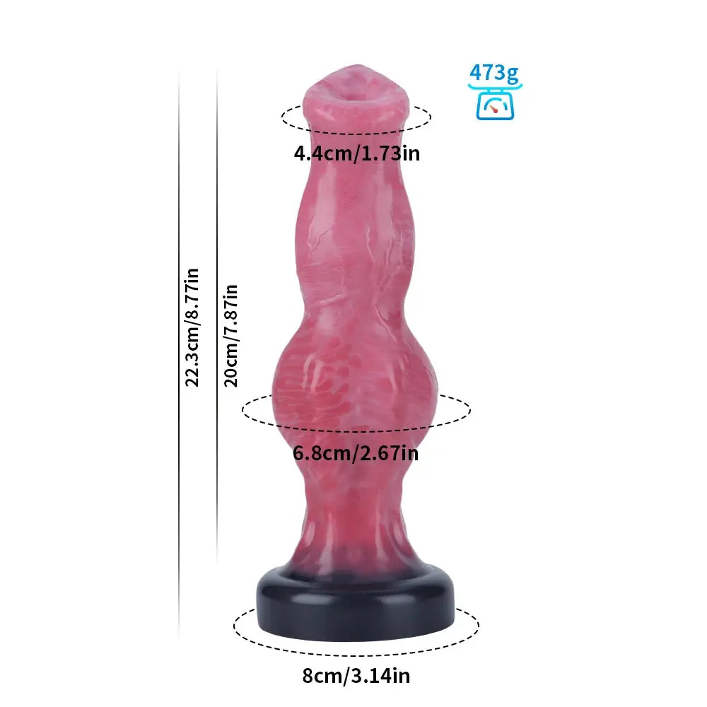 SHOPEZRA L.L.C. sex toy set with dildo, anal plug, animal dog suspension, and prostate G-spot stimulator for adult pleasure.
