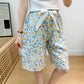 Cotton Silk Sleep Shorts for Women, Summer Thin Style, Trendy Artificial Cotton, Can Be Worn Outside, Japanese Style, Cute Home Wear SHOPEZRA L.L.C.