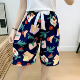 Cotton Silk Sleep Shorts for Women, Summer Thin Style, Trendy Artificial Cotton, Can Be Worn Outside, Japanese Style, Cute Home Wear SHOPEZRA L.L.C.