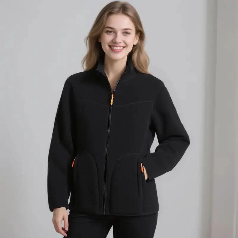 U Brand Same Style Outdoor Couple Base Layer Double-Sided Fleece Jacket for Women, Thickened Fleece Sweatshirt for Autumn and Winter, Warm Coat for Men by Dropshipman