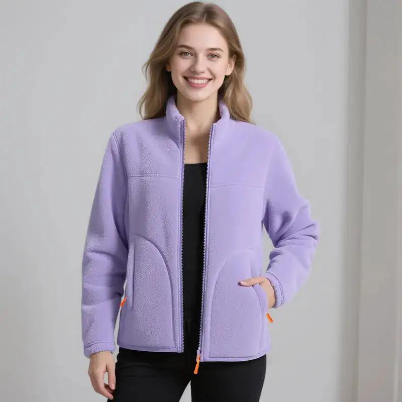 U Brand Same Style Outdoor Couple Base Layer Double-Sided Fleece Jacket for Women, Thickened Fleece Sweatshirt for Autumn and Winter, Warm Coat for Men by Dropshipman