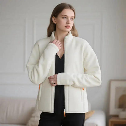 U Brand Same Style Outdoor Couple Base Layer Double-Sided Fleece Jacket for Women, Thickened Fleece Sweatshirt for Autumn and Winter, Warm Coat for Men by Dropshipman