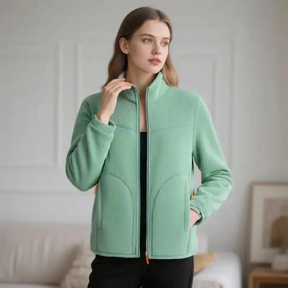 U Brand Same Style Outdoor Couple Base Layer Double-Sided Fleece Jacket for Women, Thickened Fleece Sweatshirt for Autumn and Winter, Warm Coat for Men by Dropshipman