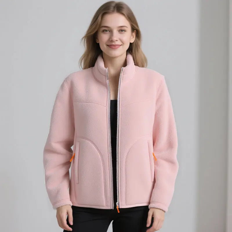 U Brand Same Style Outdoor Couple Base Layer Double-Sided Fleece Jacket for Women, Thickened Fleece Sweatshirt for Autumn and Winter, Warm Coat for Men SHOPEZRA L.L.C.