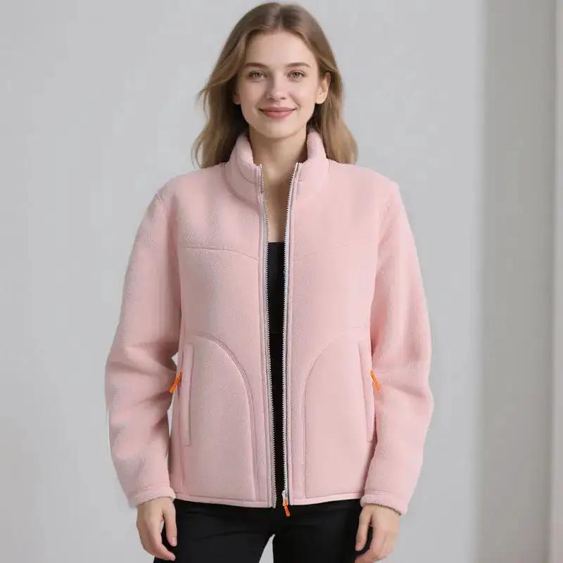 U Brand Same Style Outdoor Couple Base Layer Double-Sided Fleece Jacket for Women, Thickened Fleece Sweatshirt for Autumn and Winter, Warm Coat for Men by Dropshipman