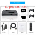 SHOPEZRA L.L.C. Home Entertainment Hub X-2 with multiple ports and sleek design for connecting devices and streaming media.