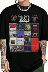 2026 Rush  Band TShirt Mens Womens Cotton Tees Summer Casual Short Sleeve Round Neck Clothing Loose Top Trend Unisex Tee SHOPEZRA L.L.C.