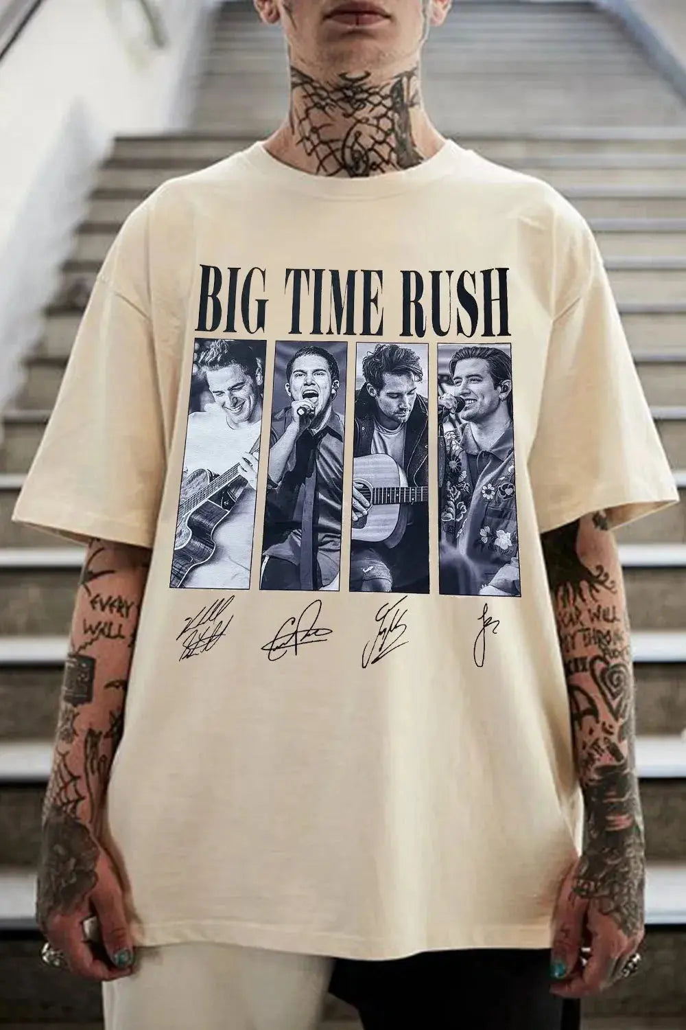 Unisex 2026 Rush Band cotton T-shirt with short sleeves, round neck, casual summer style, available in men's and women's sizes.