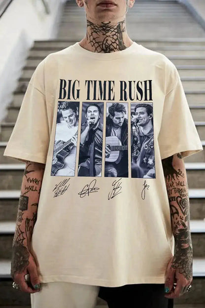 2026 Rush Band TShirt Mens Womens Cotton Tees Summer Casual Short Sleeve Round Neck Clothing Loose Top Trend Unisex Tee by Dropshipman