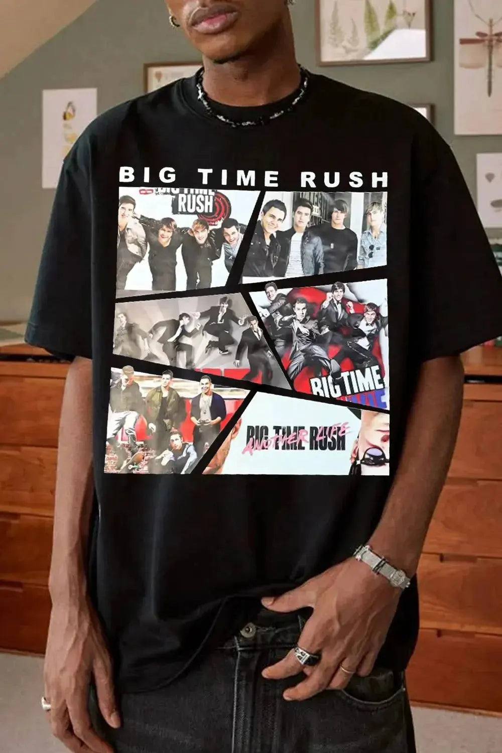 2026 Rush Band unisex cotton T-shirt with short sleeves, round neck, casual summer style, loose fit, trendy unisex clothing