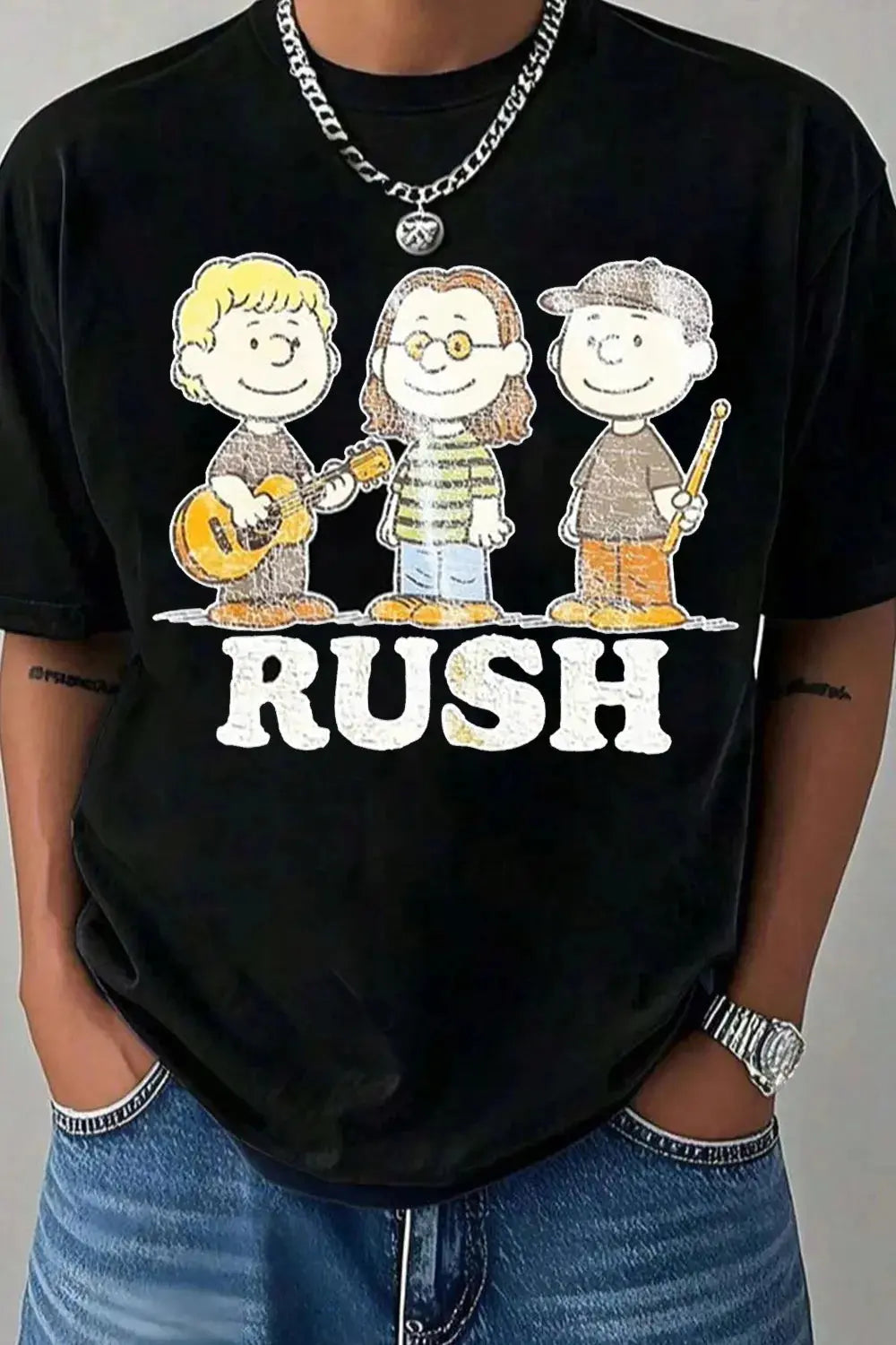 Unisex 2026 Rush Band T-shirt by Shopezra L.L.C., casual cotton short sleeve tee with round neck for men and women.