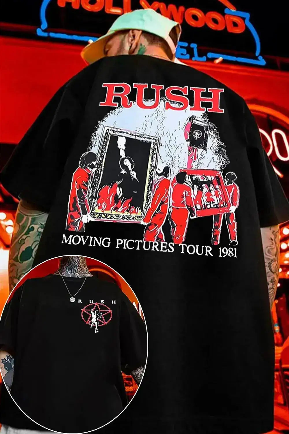 2026 Rush Band TShirt Mens Womens Cotton Tees Summer Casual Short Sleeve Round Neck Clothing Loose Top Trend Unisex Tee by Dropshipman