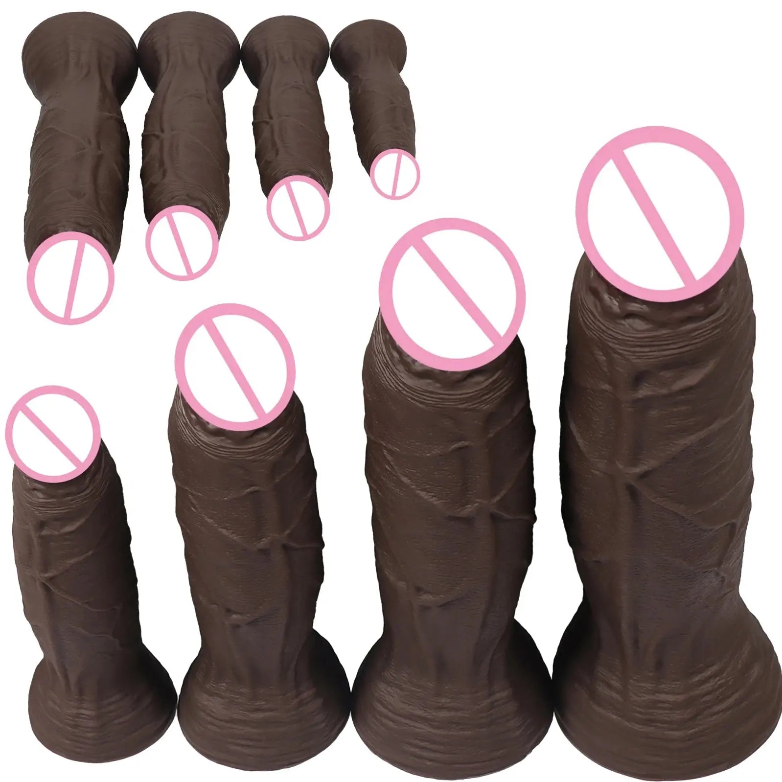 Realistic 1.7kg large dildo with detailed penis design, suitable for anal and vaginal adult sex toy use, by SHOPEZRA L.L.C.