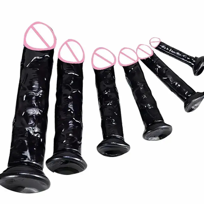 Realistic Dildo for Women Black Anal Plug Strong Suction Cup Dick Big Penis Butt Plug G Spot Masturbator Adult Sex Toy for Gay18 by Dropshipman
