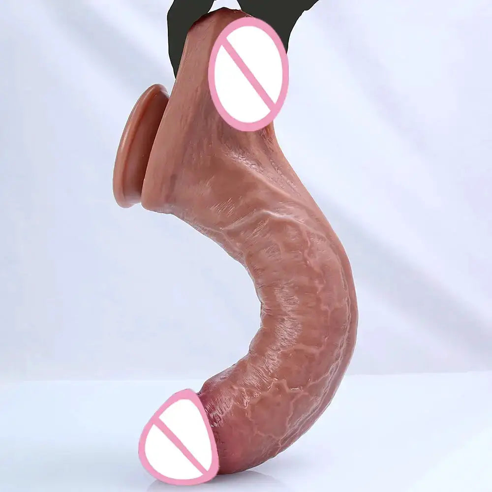 S/M/XL/XXL Super Realistic Dildo Soft Silicone Big Penis Adults Anal Sex Toys for Women Hot Vaginal Orgasm Female Masturbation by Dropshipman