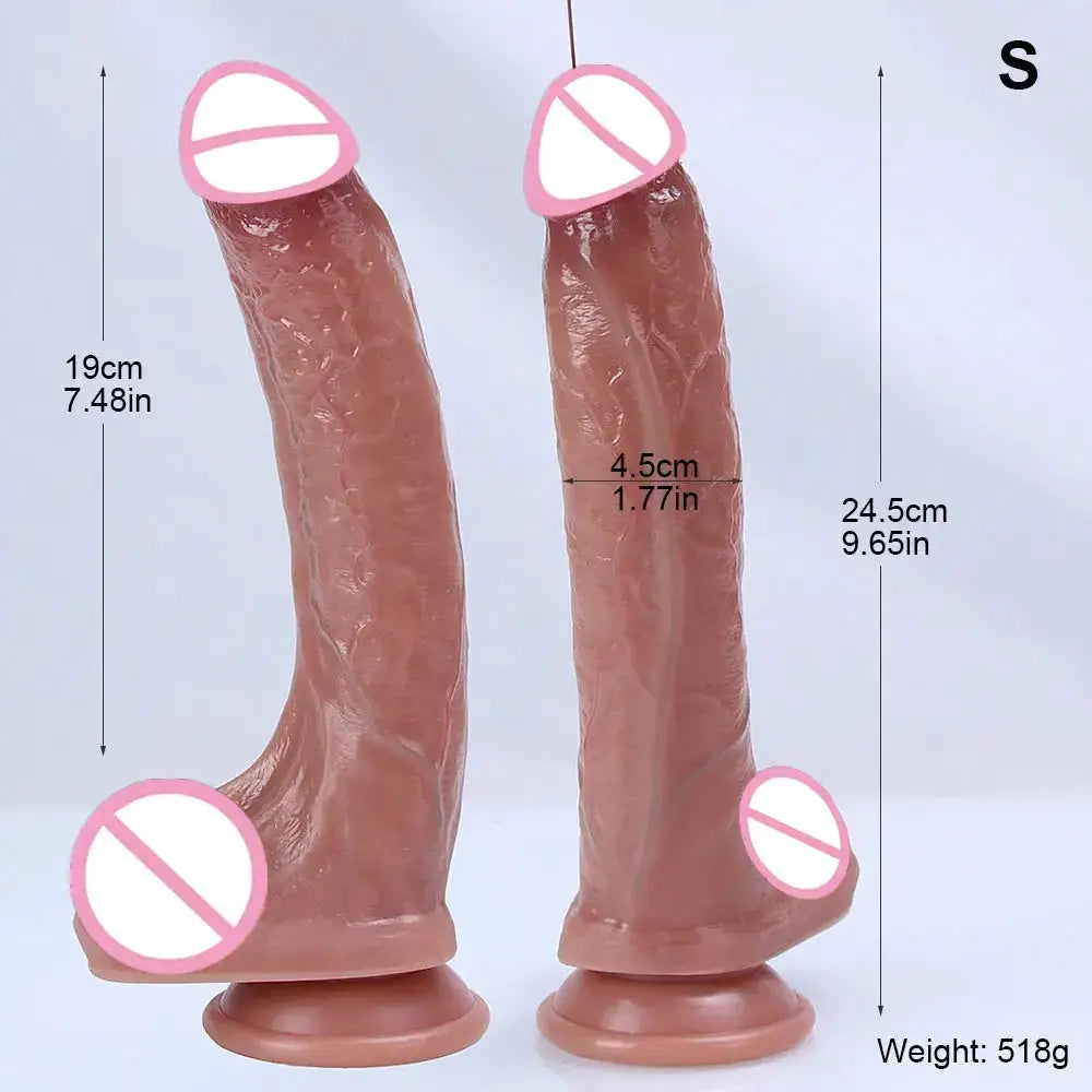 S/M/XL/XXL Super Realistic Dildo Soft Silicone Big Penis Adults Anal Sex Toys for Women Hot Vaginal Orgasm Female Masturbation by Dropshipman