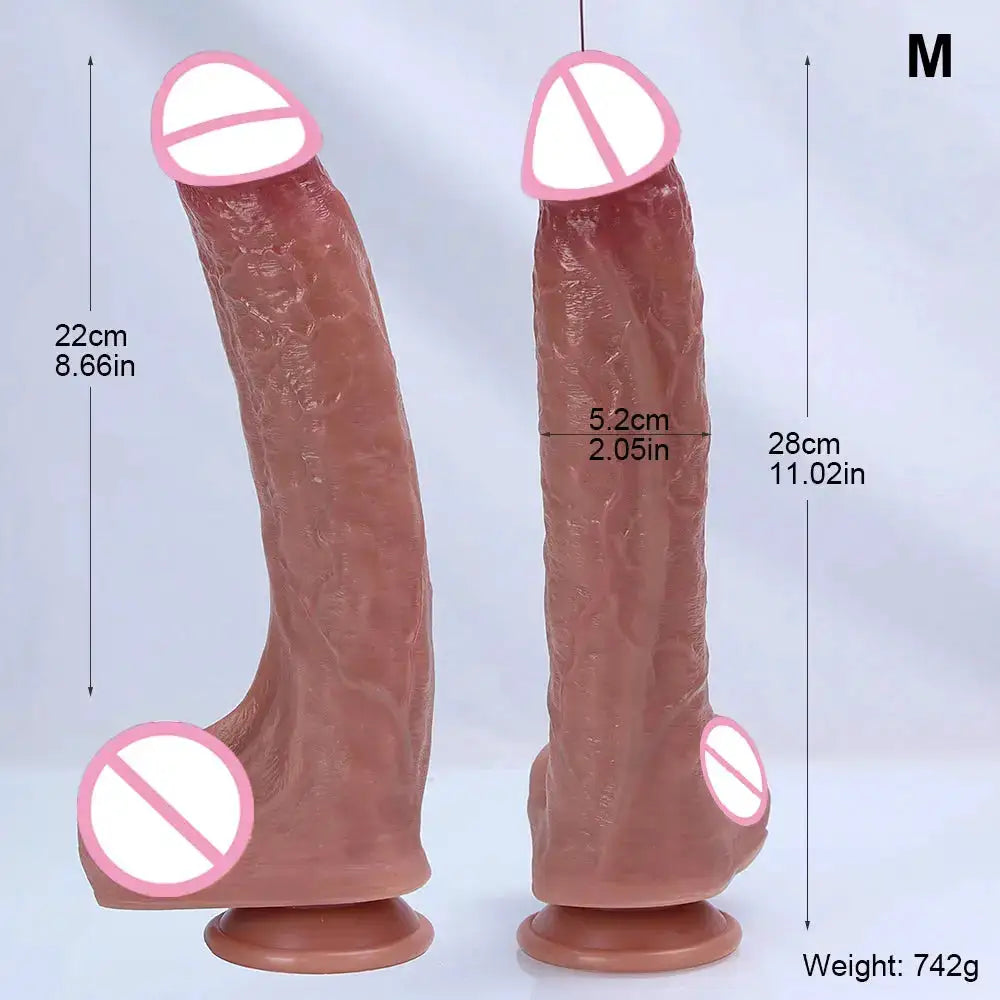 S/M/XL/XXL Super Realistic Dildo Soft Silicone Big Penis Adults Anal Sex Toys for Women Hot Vaginal Orgasm Female Masturbation by Dropshipman
