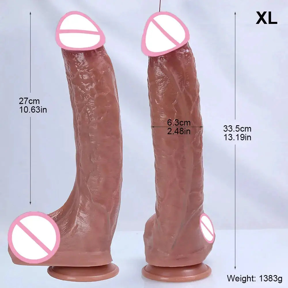 S/M/XL/XXL Super Realistic Dildo Soft Silicone Big Penis Adults Anal Sex Toys for Women Hot Vaginal Orgasm Female Masturbation by Dropshipman
