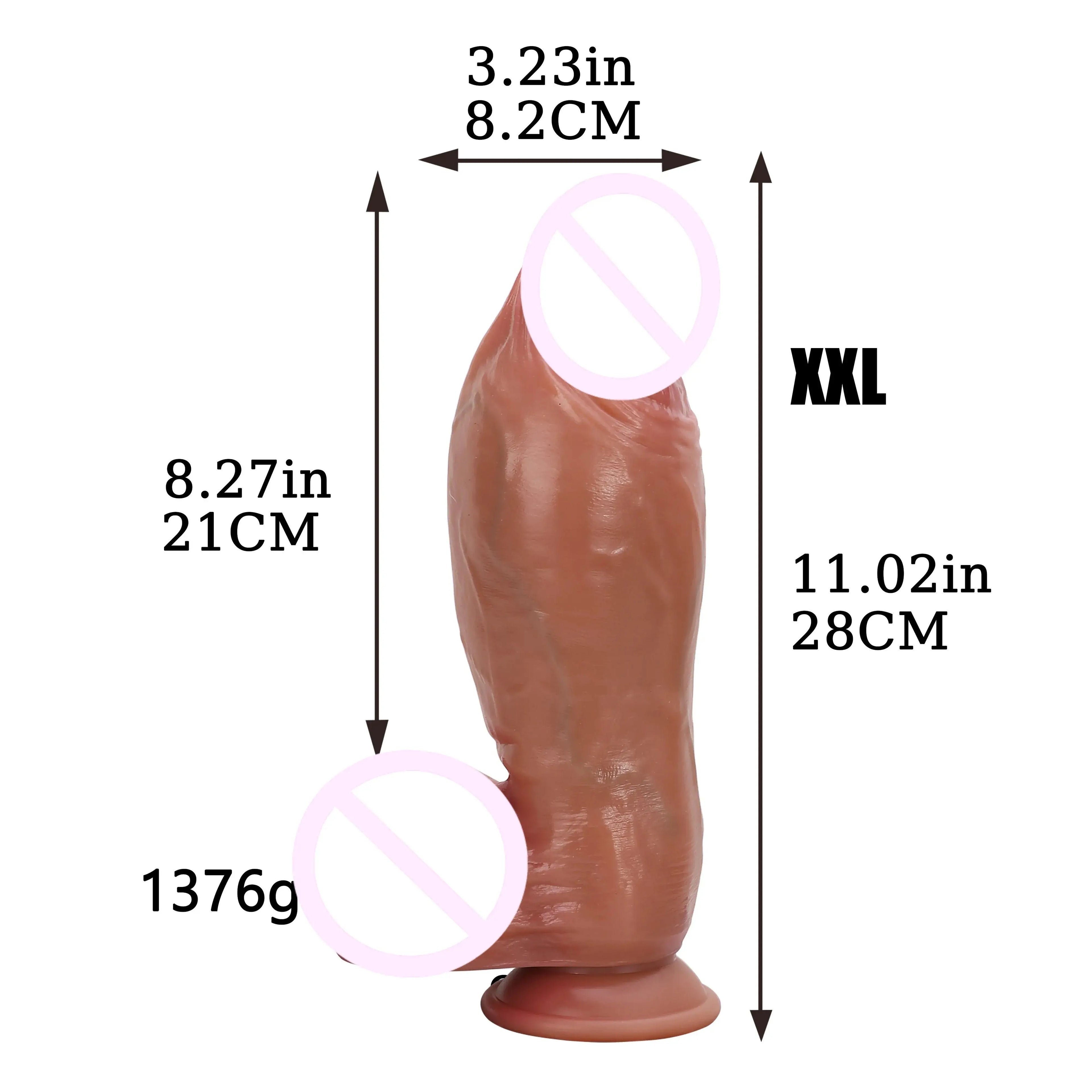 Realistic silicone anal plug and dildo for women and men, featuring G-spot and prostate massage, adult sex toy from SHOPEZRA L.L.C.