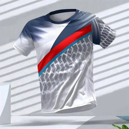 Geometric Graphic 3D Printed Sports T Shirts Summer Casual Running Table Tennis T-shirts Trendy Streetwear Mens Tees Fashion by Dropshipman