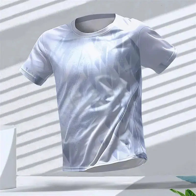 Geometric Graphic 3D Printed Sports T Shirts Summer Casual Running Table Tennis T-shirts Trendy Streetwear Mens Tees Fashion by Dropshipman