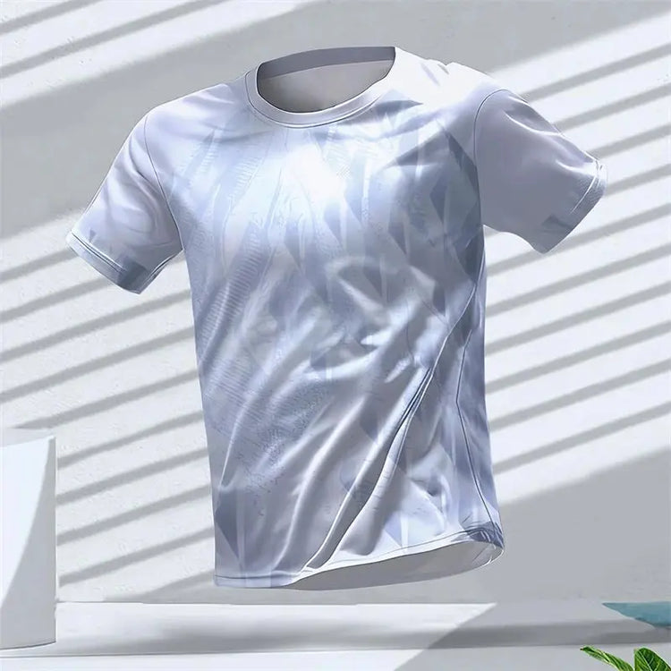 Geometric Graphic 3D Printed Sports T Shirts Summer Casual Running Table Tennis T-shirts Trendy Streetwear Mens Tees Fashion SHOPEZRA L.L.C.
