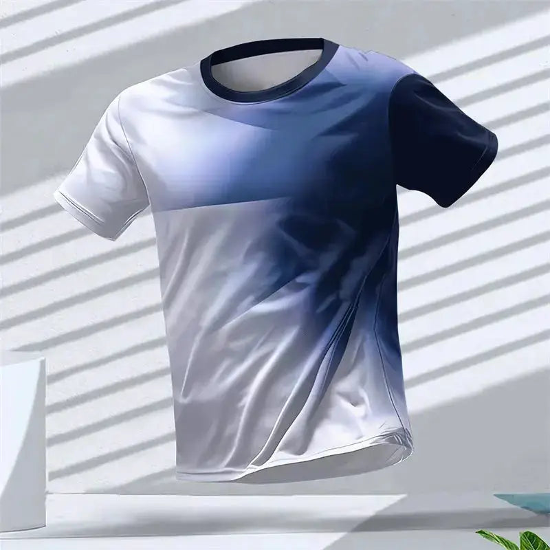 Geometric Graphic 3D Printed Sports T Shirts Summer Casual Running Table Tennis T-shirts Trendy Streetwear Mens Tees Fashion by Dropshipman