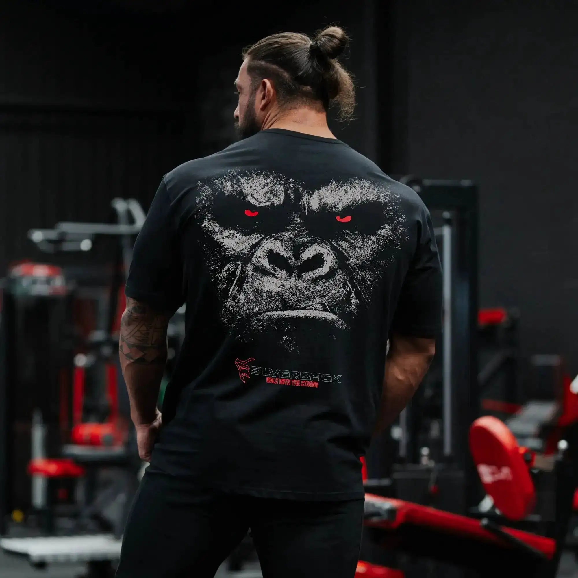 GYM Gorilla Print T-shirt Redemption T-Shirt - Silverback Gymwear by Dropshipman