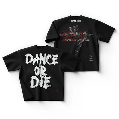Lady GAGA Graphic T-shirt 2025-2026 Mayhem Ball Tour Balla O Muori Dance or Die T-shirt Oversized Y2k Short Sleeve Male Clothing by Dropshipman