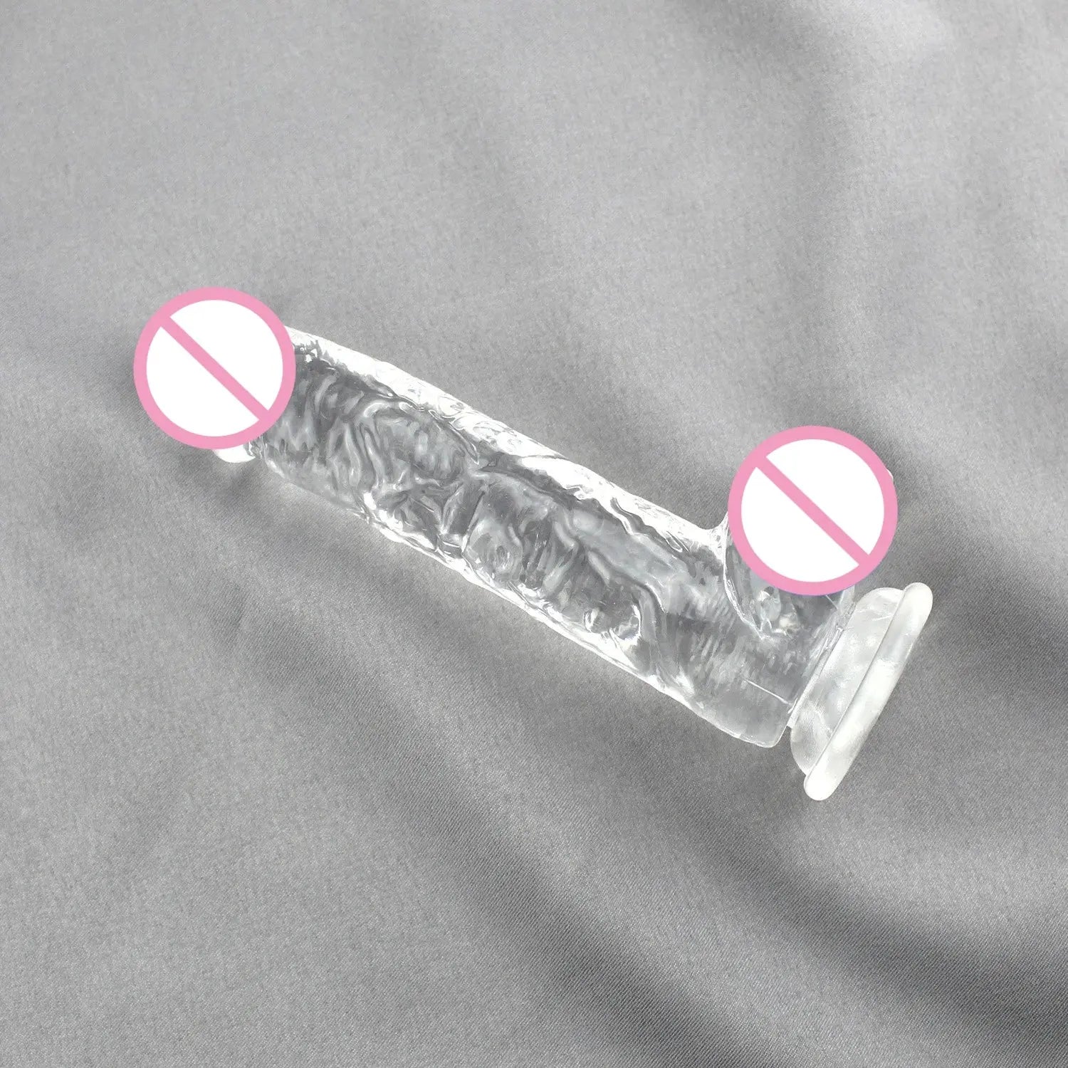 Realistic adult sex toy dildo with suction cup for vaginal and anal pleasure, designed for women and LGBTQ+ adults.