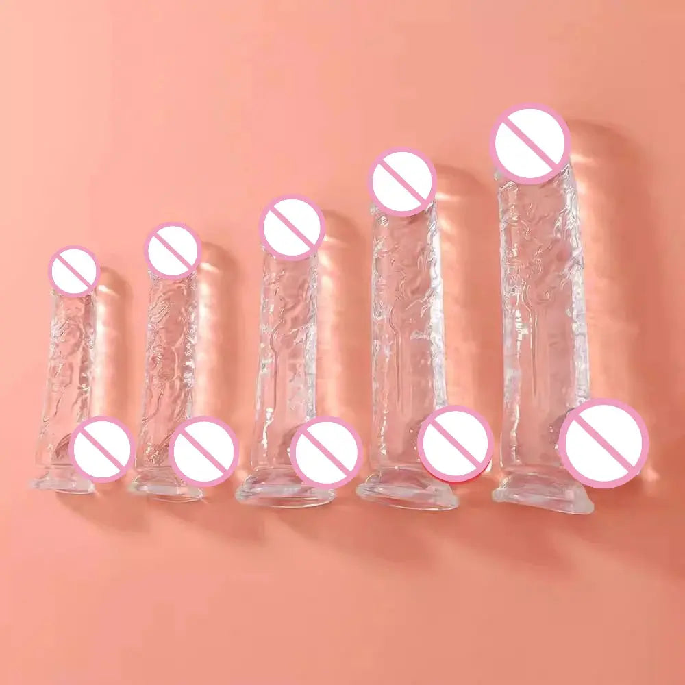 Realistic adult dildo with suction cup for vaginal and anal pleasure, designed for women and gay men, by SHOPEZRA L.L.C.