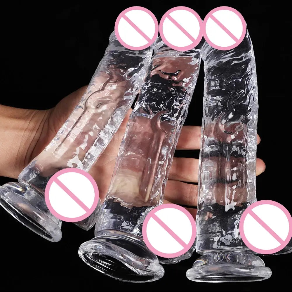 Realistic adult dildo with suction cup for vaginal and anal pleasure, designed for women and gay men, by SHOPEZRA L.L.C.