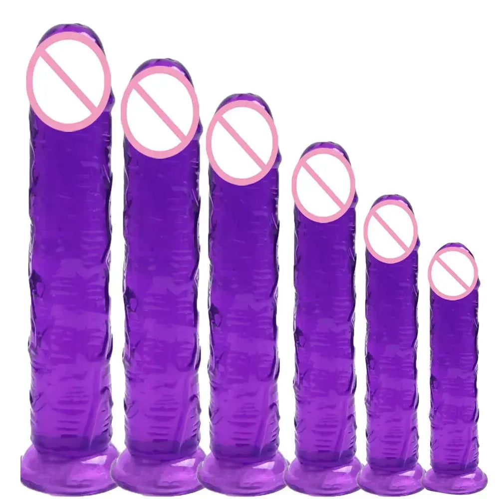 Realistic glass anal plug and strap-on dildo for women, featuring detailed design and adult sex toy functionality.
